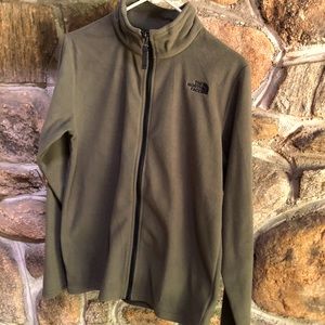 Boys XL North Face olive jacket